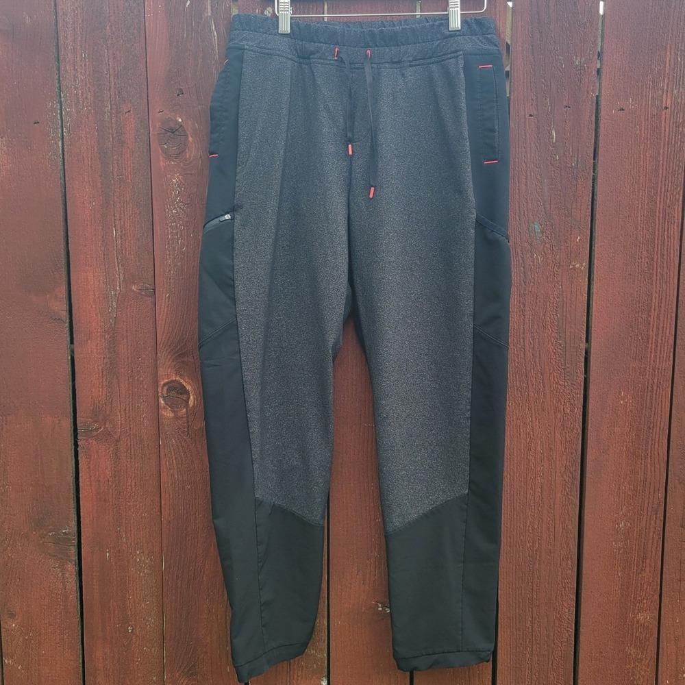 Title Nine Clamber Hybrid Pants Womens L Charcoal Black Jogging Hiking TN-220998